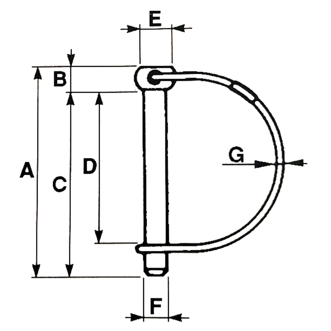 Spinotto-coppiglia Ø12X90MM