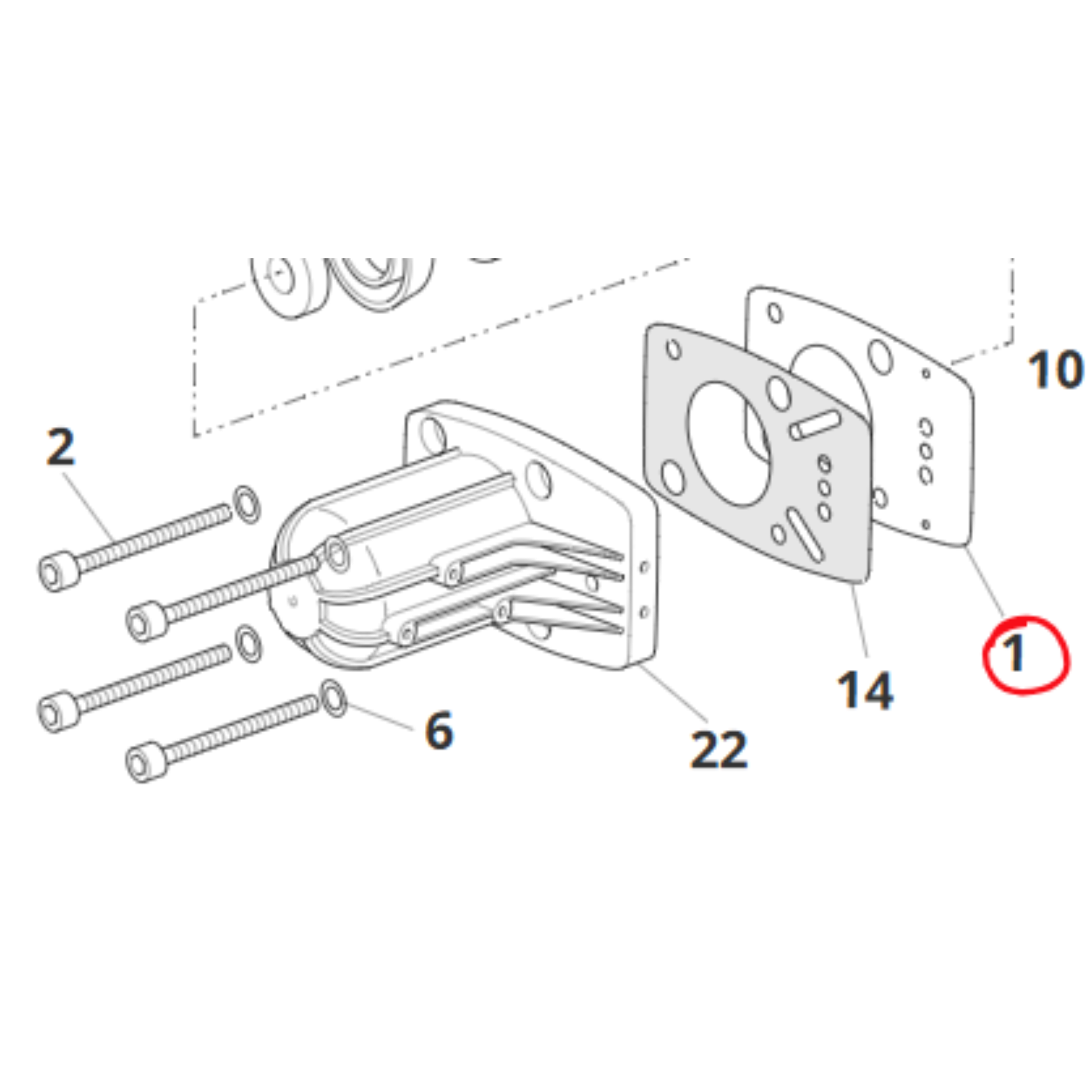 Piastrina ricambio cassetto ZANON per abbacchiatori pneumatici Mambo Light Mambo Speed. Ricambio specifico per manutenzione e raccolta professionale delle olive