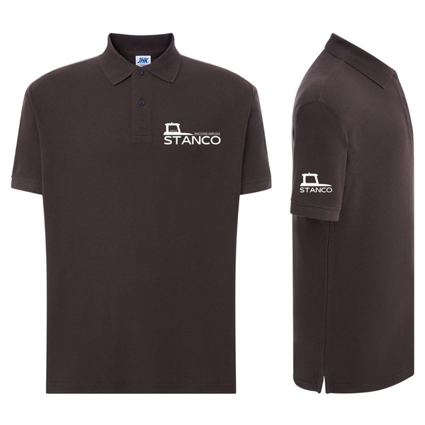 Polo uomo Stanco Macchine Agricole in piqué 100% cotone. Perfetta per lavoro, tempo libero e sport con stile e qualità. Qualità e stile professionale.