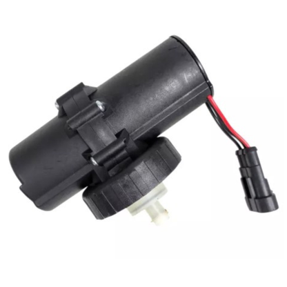 Elettropompa gasolio 12V compatibile CNH 87802202 per trattori Case, Fiat e New Holland. Portata 3,7 l/min con prefiltraggio integrato carburante