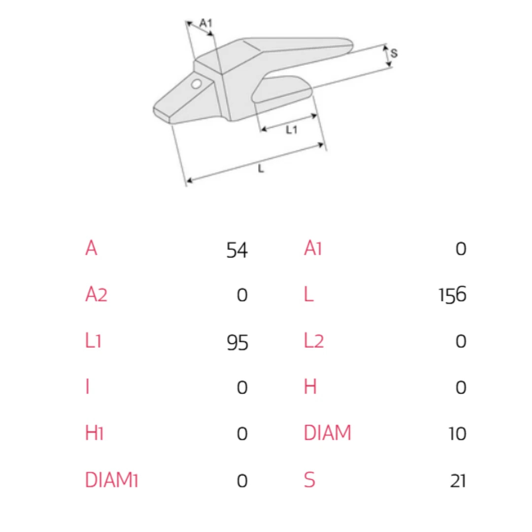 Portacapsula verticale MVCA08 per benna miniescavatori ed escavatori. Ricambio robusto, durevole e antiusura. Facile da montare. Made in Italy