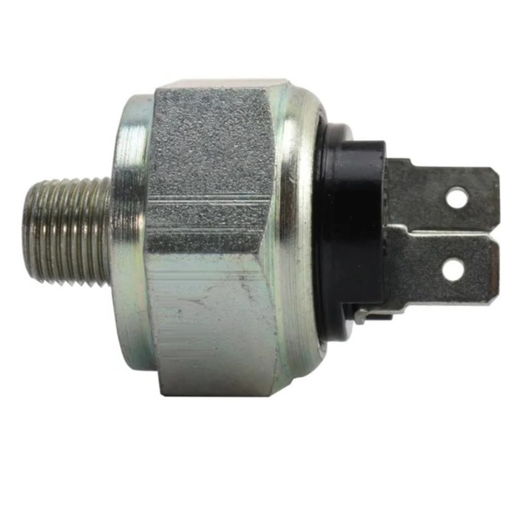 Interruttore bulbo luci freno adattabile per trattori Fiat, rif. originale 5108180. Ricambio per comando luci posteriori di stop del trattore.