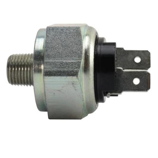 Interruttore bulbo luci freno adattabile per trattori Fiat, rif. originale 5108180. Ricambio per comando luci posteriori di stop del trattore.