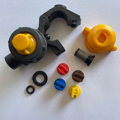 KIT Portagetto diserbo con ugello, filtro antigoccia, ghiera e o-ring (ideale bassa pressione)