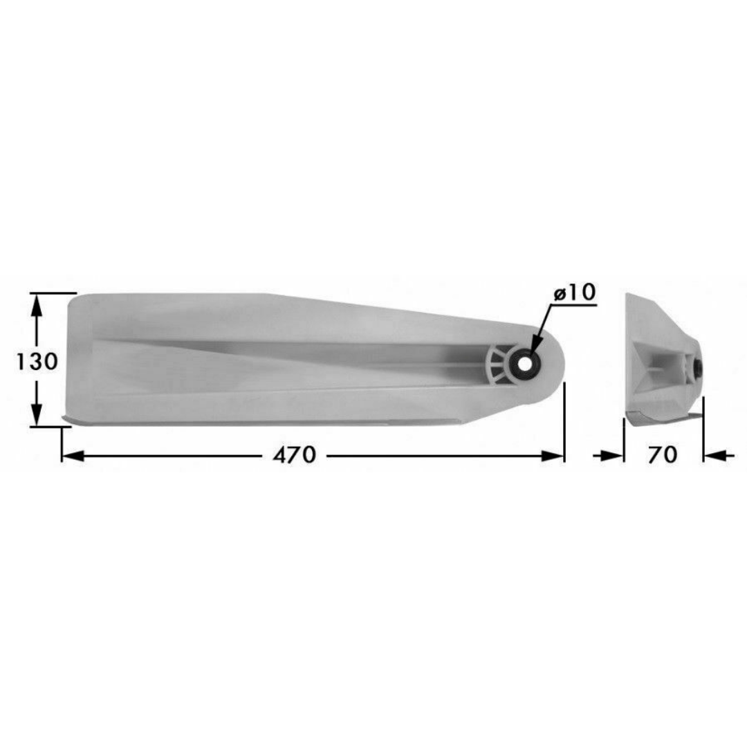 Tavola andana DX adattabile BCS 622 RIF. 592.206554