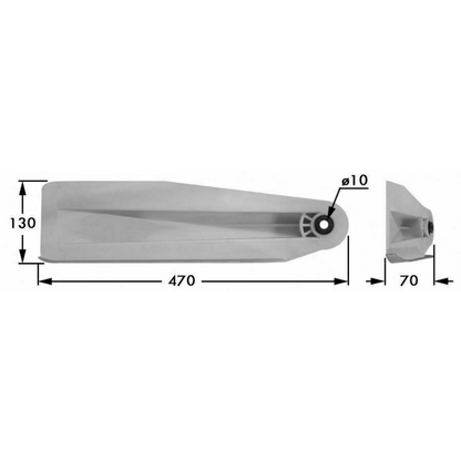Tavola andana DX adattabile BCS 622 RIF. 592.206554