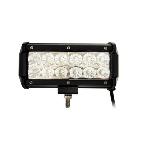 Barra a led (faro lavoro rettangolare)10-30V, 36W, 3240LM, 12 LED, Raggio ampio/largo