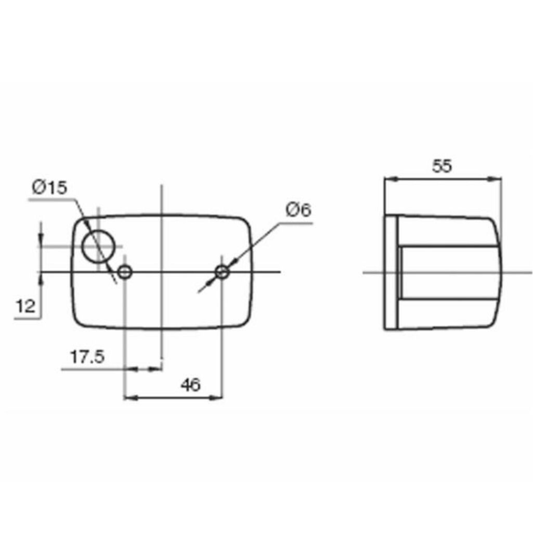 Fanale freccia omologato anterolaterale sx