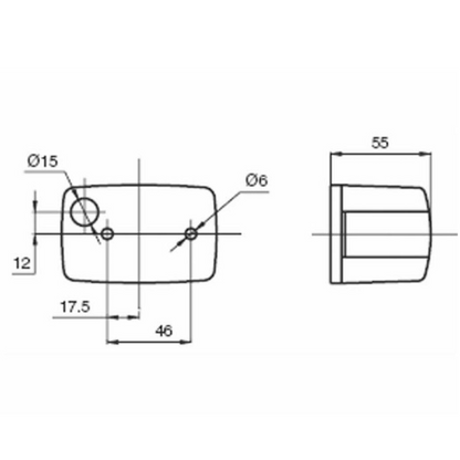 Fanale freccia omologato anterolaterale sx