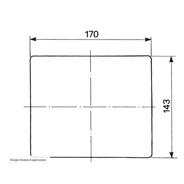 Fanale posteriore alogeno sinistro 188x140mm - Lampadine incluse