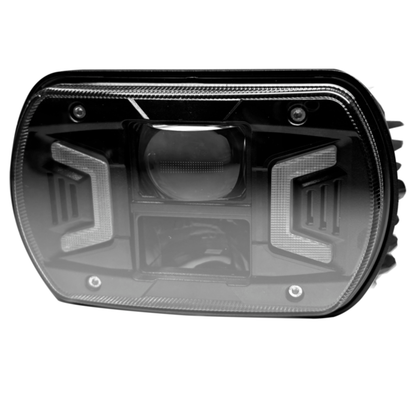 Proiettore LED 10-30V per trattori SAME, Fiat, New Holland e Antonio Carraro. Faro IP69K con abbaglianti, anabbaglianti e posizione. 35-66 45-66 72-86 Tigrone.