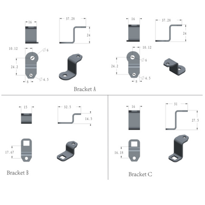 Proiettore LED 12-24V per trattori New Holland, John Deere, Fiat, Massey Ferguson, Lamborghini e AGCO. Abbagliante, anabbagliante e posizione, IP69K, omologato ECE