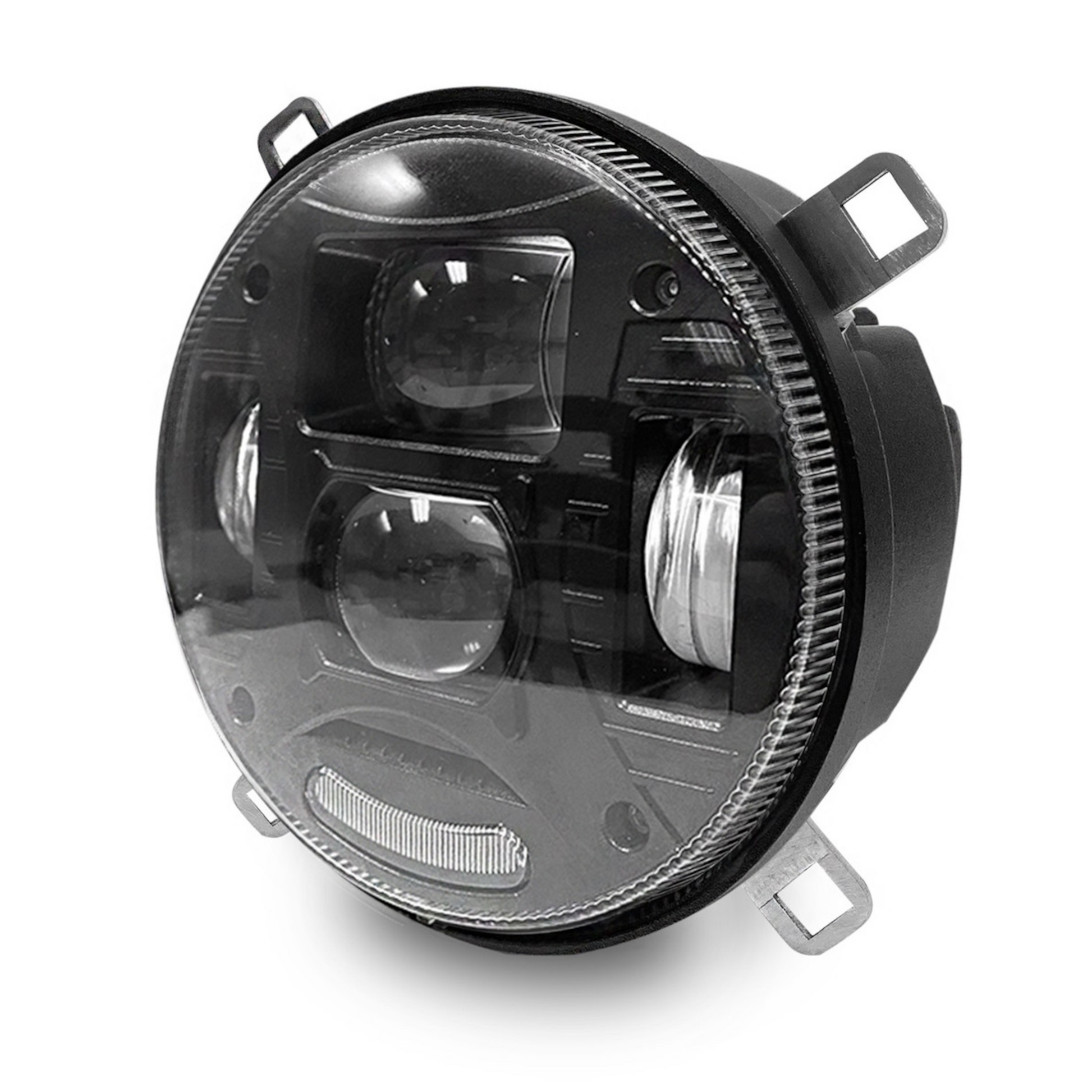 Proiettore LED 12-24V per trattori New Holland, John Deere, Fiat, Massey Ferguson, Lamborghini e AGCO. Abbagliante, anabbagliante e posizione, IP69K, omologato ECE