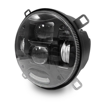 Proiettore LED 12-24V per trattori New Holland, John Deere, Fiat, Massey Ferguson, Lamborghini e AGCO. Abbagliante, anabbagliante e posizione, IP69K, omologato ECE