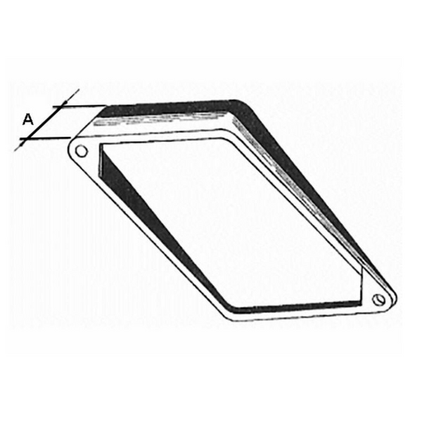 Fanale anteriore 140x140mm dx/sx per trattori Landini, Same, Deutz-Fahr. Luce abbagliante e anabbagliante, fissaggio a molla, lampadine incluse.