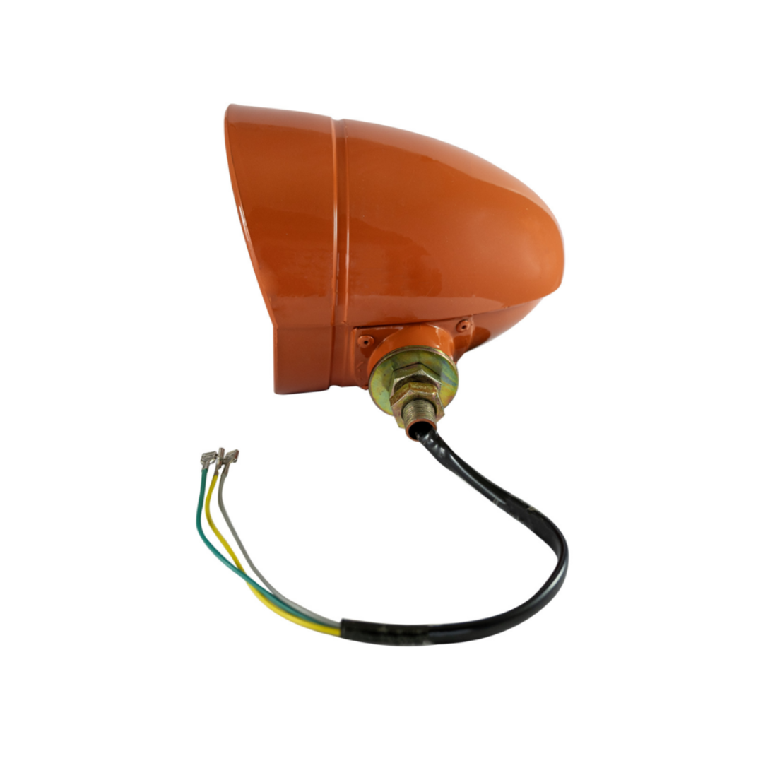 Fanale anteriore destro Fiat arancione 5118923 con lampadine incluse. Compatibile con trattori Fiat serie 1000-805 per visibilità e sicurezza.