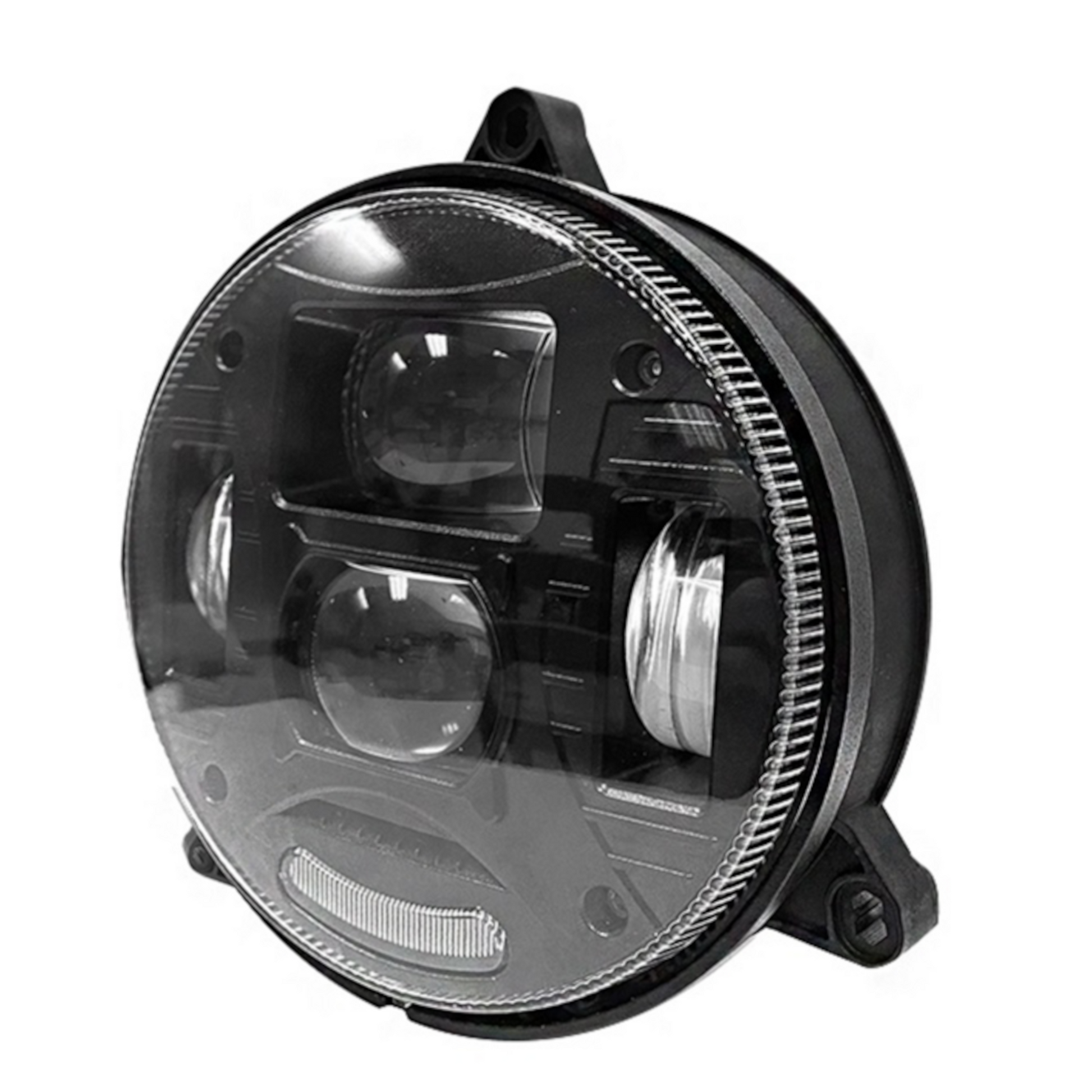 Proiettore LED 12-24V per trattori New Holland, John Deere, Fiat, Massey Ferguson, Lamborghini e AGCO. Abbagliante, anabbagliante e posizione, IP69K, omologato ECE