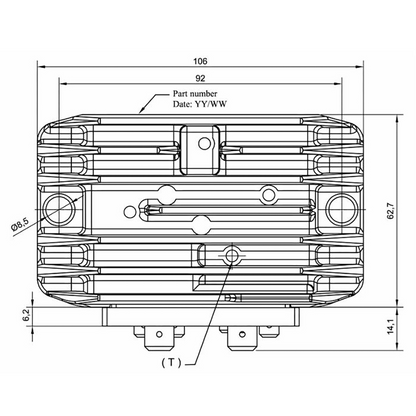 Regolatore di tensione controfase compatibile Lombardini, Ruggerini, Slanzi. Protegge l'impianto elettrico e garantisce una ricarica stabile della batteria