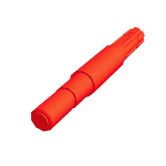 Albero scanalato PTO originale Enorossi per barre falcianti BFS e BFT. Diametro 42 mm, lunghezza 313 mm. Ricambio originale per trasmissione cardanica