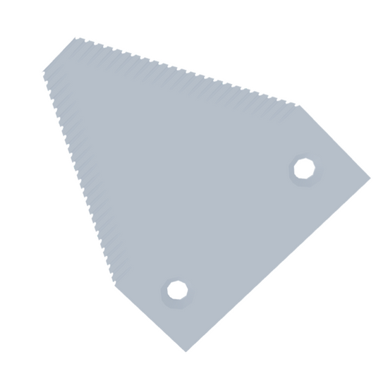 Lametta di taglio rigata originale per barra falciante ENOROSSI, compatibile con modelli BFT 135–150, BFS 165–270 e BFF 270. Alta qualità e precisione.