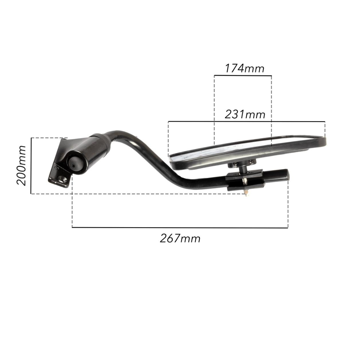 MelTruck® 2 specchietti retrovisori esterni, 233 x 145 mm, ø18 MelTruck® 2 specchietti retrovisori esterni, 233 x 145 mm, ø18