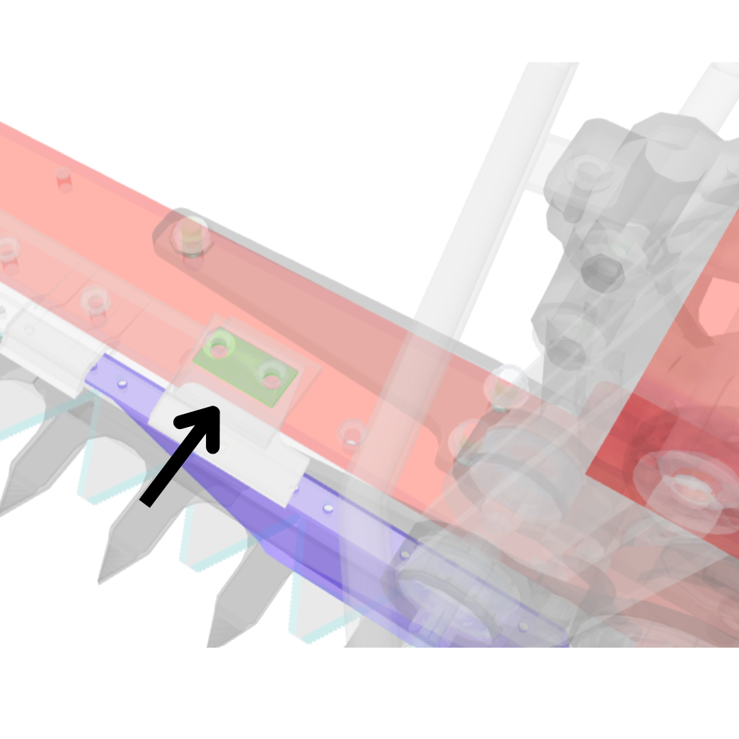 Spessore guidalama inferiore per barra falciante ENOROSSI. Compatibile con modelli BFT 135–150, BFS 165–270 e BFF 270. Ricambio affidabile e preciso.