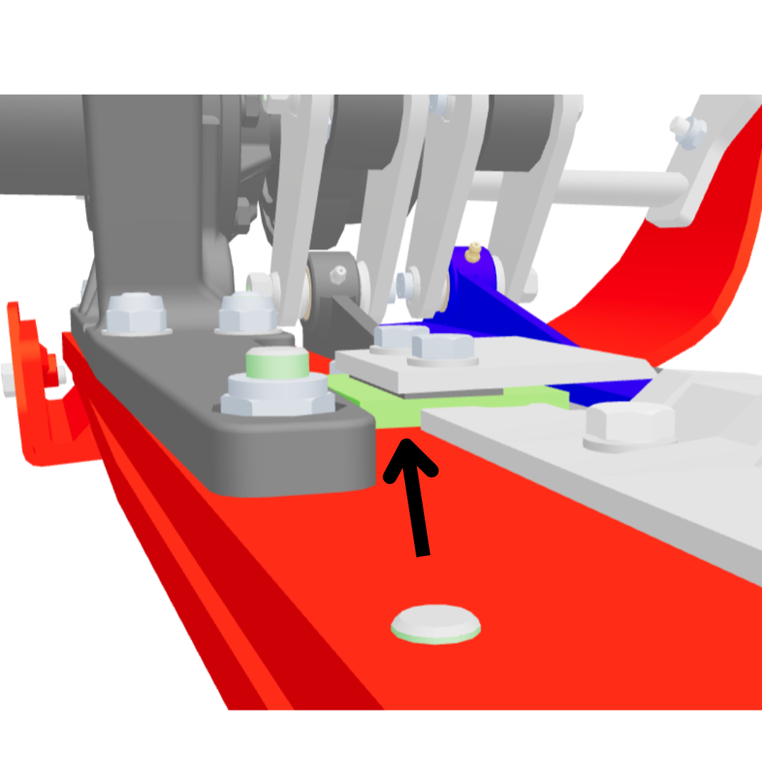 Spessore guida interna superiore per barra falciante Enorossi mod. BFT, BFS 210 , BFF. Ricambio originale di alta qualità per prestazioni affidabili.