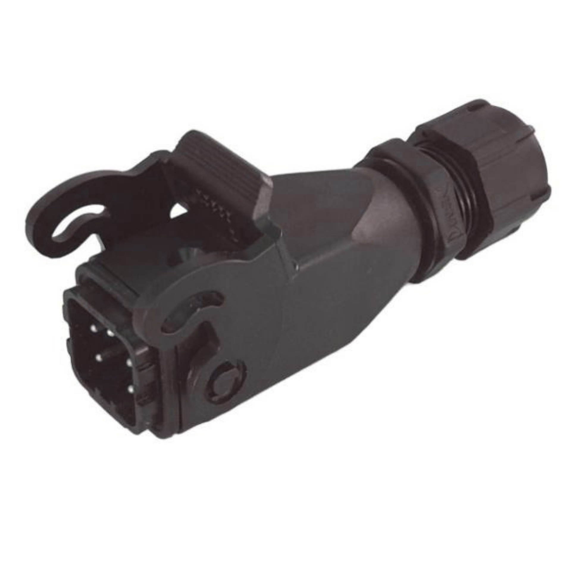 Spina connettore maschio Zanon originale cod. 5444059 a 4 poli per abbacchiatori elettrici Olivar, Karbonium, Murcielago, Albatros, Falcon e Ghost