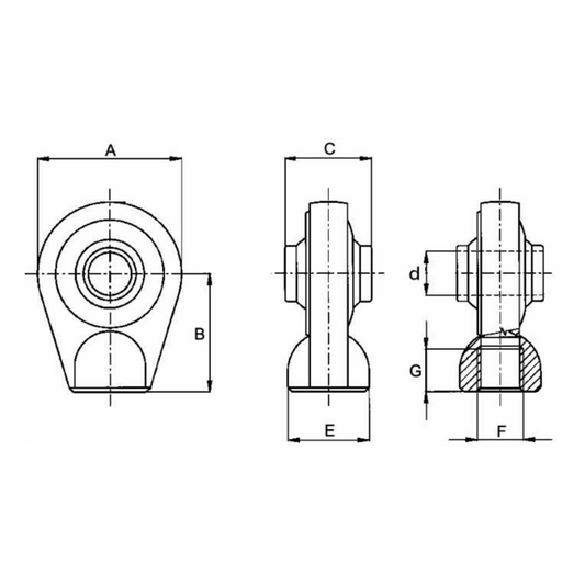 Testina terzo punto diametro 19