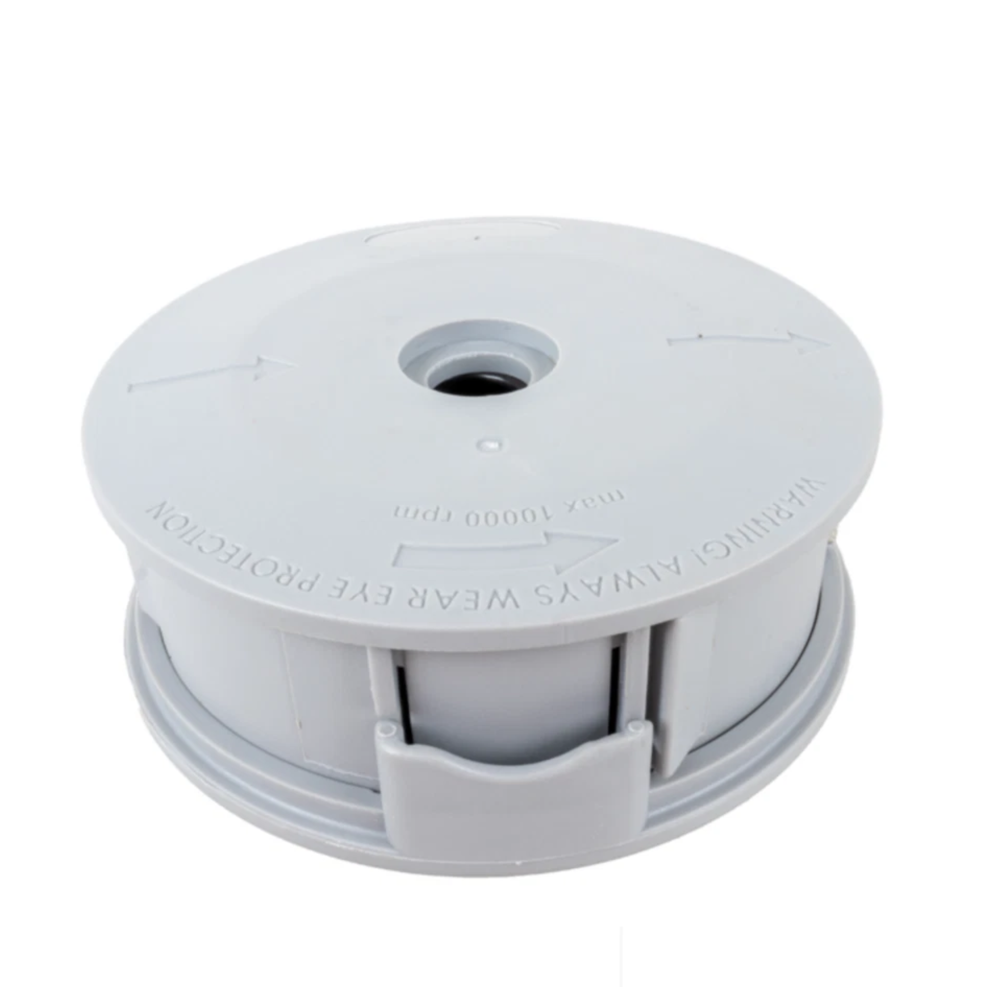 Testina universale Batti e Vai Ø120 mm per decespugliatore con inserto in metallo. Resistente, pratica e compatibile con molti modelli.