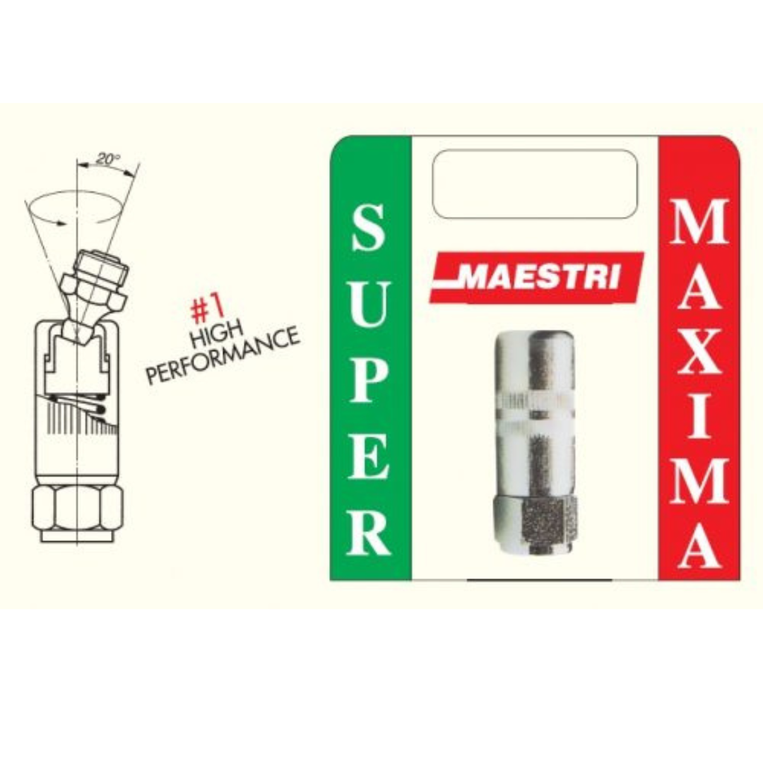 Testina IDRAULIK SUPER MAXIMA Maestri a 4 griffe HIGH PERFORMANCE, cod. 450. Ideale per ingrassaggio professionale di macchinari e attrezzature agricole.