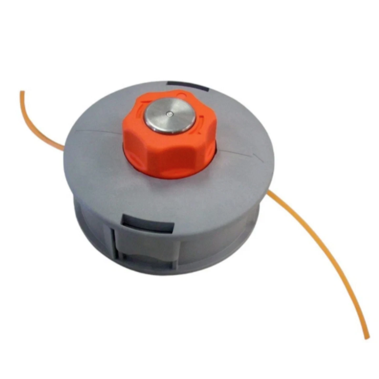 Testina universale Batti e Vai Ø120 mm per decespugliatore con inserto in metallo. Resistente, pratica e compatibile con molti modelli.