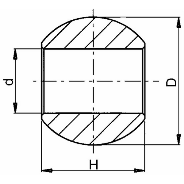 Rotula per ganci inferiori  Ø 56X45MM con foro 28 MM - MIN. 2 PEZZI