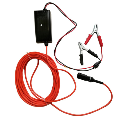 Trasformatore ZANON 12/33V completo di inverter, cavo arancio da 15 m, morsetti batteria e presa originale. Per abbacchiatori elettrici ZANON 33V Karbonium, Olivar, Murcielago, Albatros
