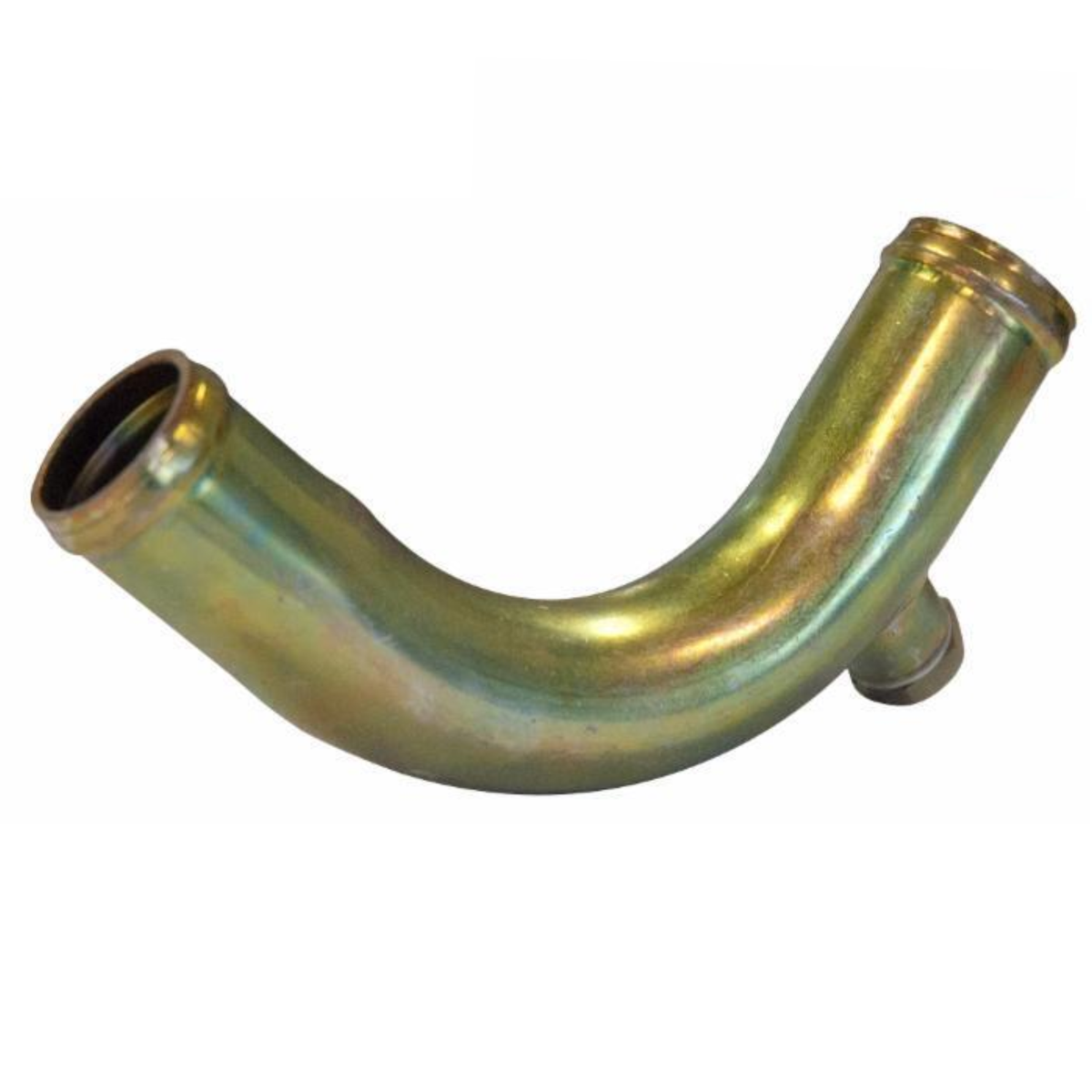 Tubo rigido pompa acqua in ferro Ø38 mm per trattori Fiat, Fiatagri e Ford. Rif. 4956119, ingresso Ø41 mm e presa filettata M16x1,5.