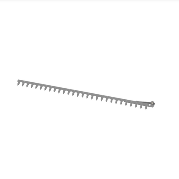 Dentiera 14 denti con dente doppio smontabile a vite per barra falciante Enorossi BFS 210. Ricambio originale di alta qualità.