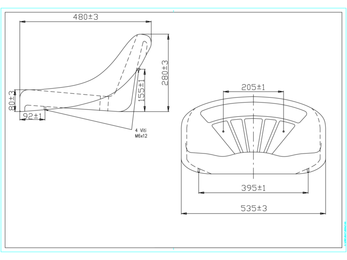 Imbottitura per sedili trattori Fiat serie Diamante e Nastro Oro 640-540-415-420