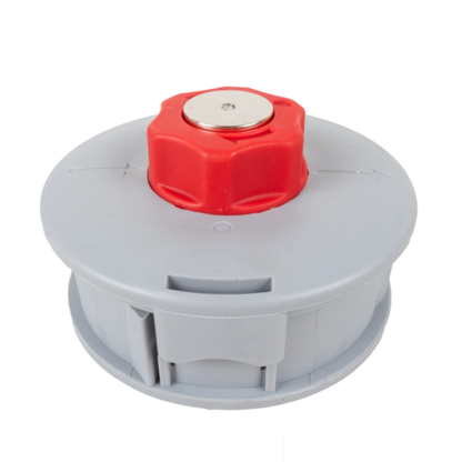 Testina universale Batti e Vai Ø120 mm per decespugliatore con inserto in metallo. Resistente, pratica e compatibile con molti modelli.